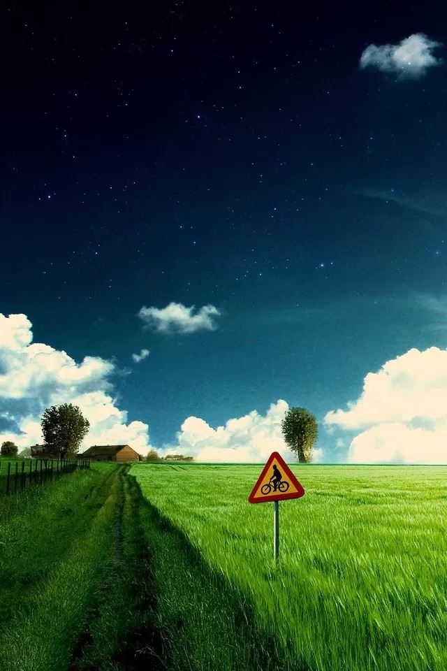 640x960 Quiet countryside - white iPhone 4s Wallpaper