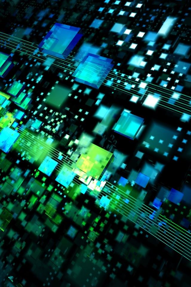 640x960 Abstract Electronic Optical - line iPhone 4s Wallpaper