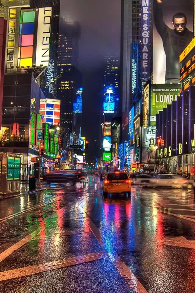 640x960 City night - city iPhone 4s Wallpaper