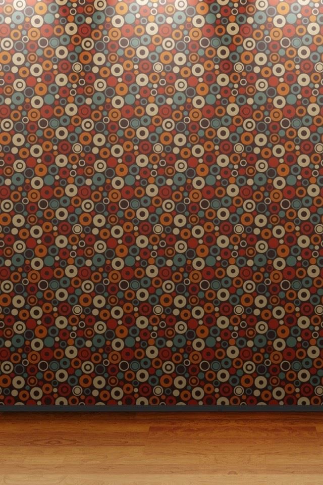 640x960 Dot Wallpaper Wood Flooring - circle iPhone 4s Wallpaper