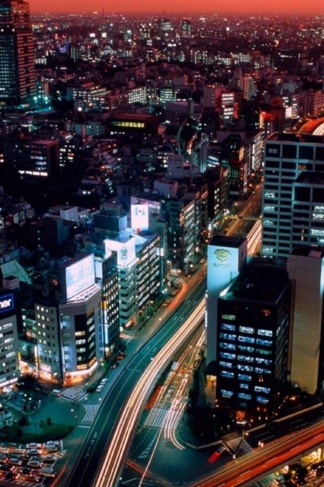 Night View Tokyo Japan Iphone 4s Wallpaper Download Iphone