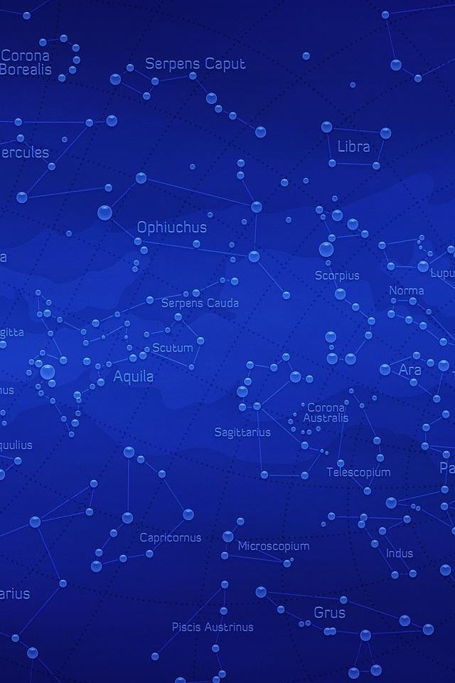 640x960 Star Chart - circle iPhone 4s Wallpaper