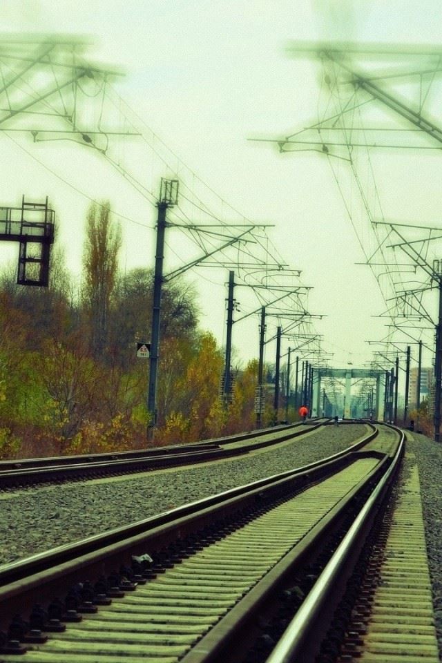 640x960 Railway Rail - railway iPhone 4s Wallpaper
