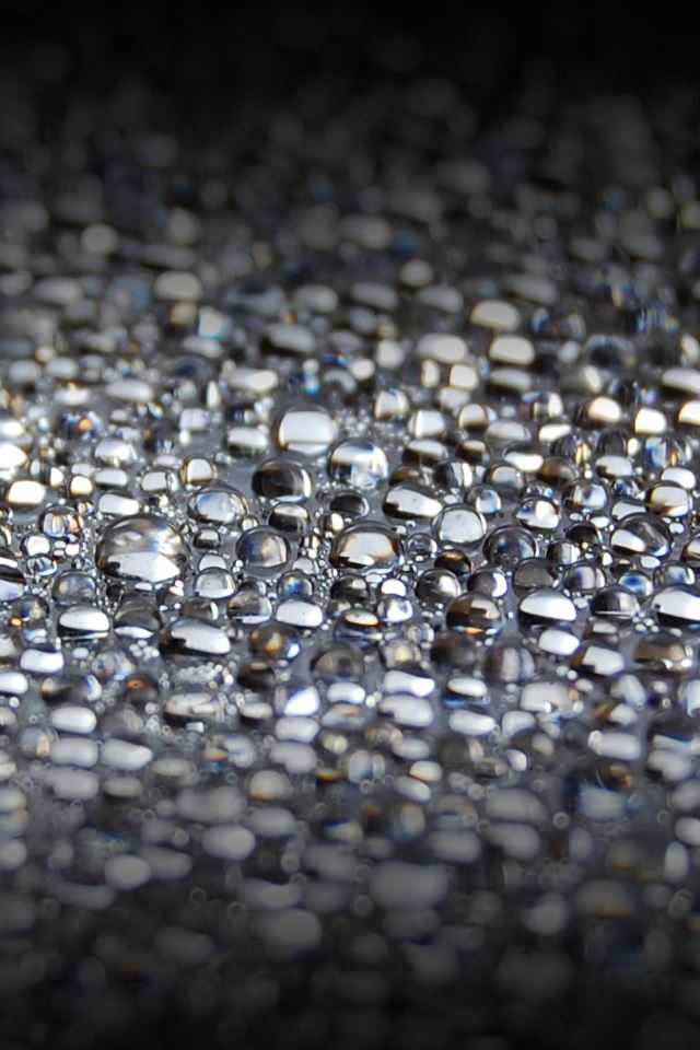 640x960 Water Bubbles - droplet iPhone 4s Wallpaper