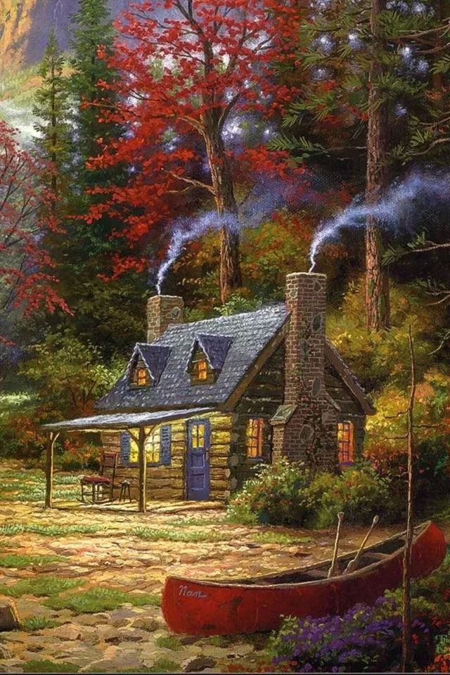 640x960 Fairy World - house iPhone 4s Wallpaper