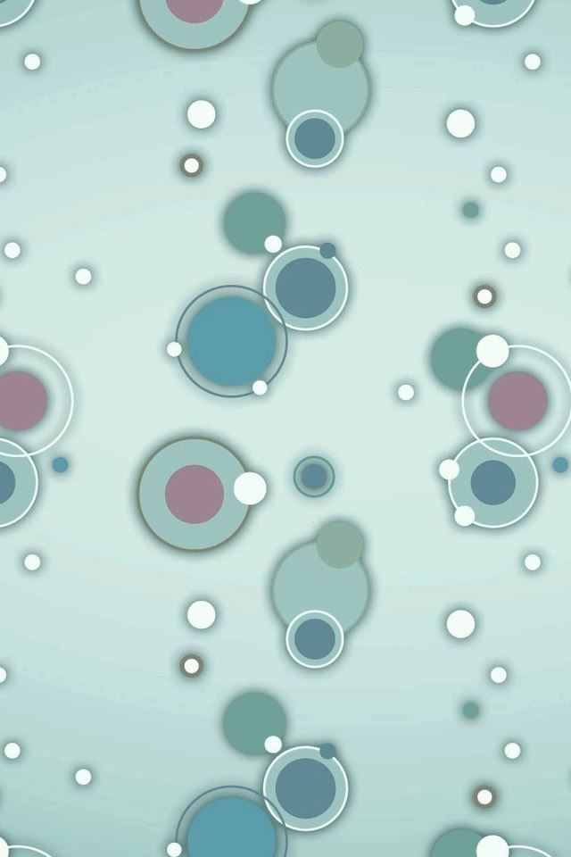 640x960 Blue Circles And Bubbles - colorful iPhone 4s Wallpaper