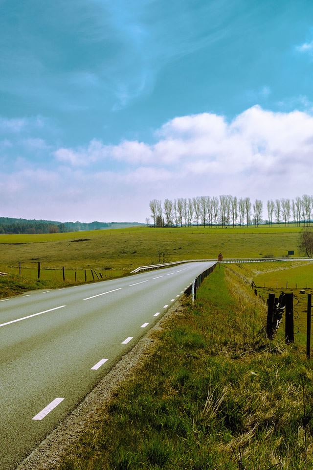 640x960 Road Through Smaland Sweden - through iPhone 4s Wallpaper
