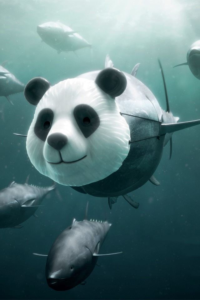 640x960 If I were a panda - panda iPhone 4s Wallpaper