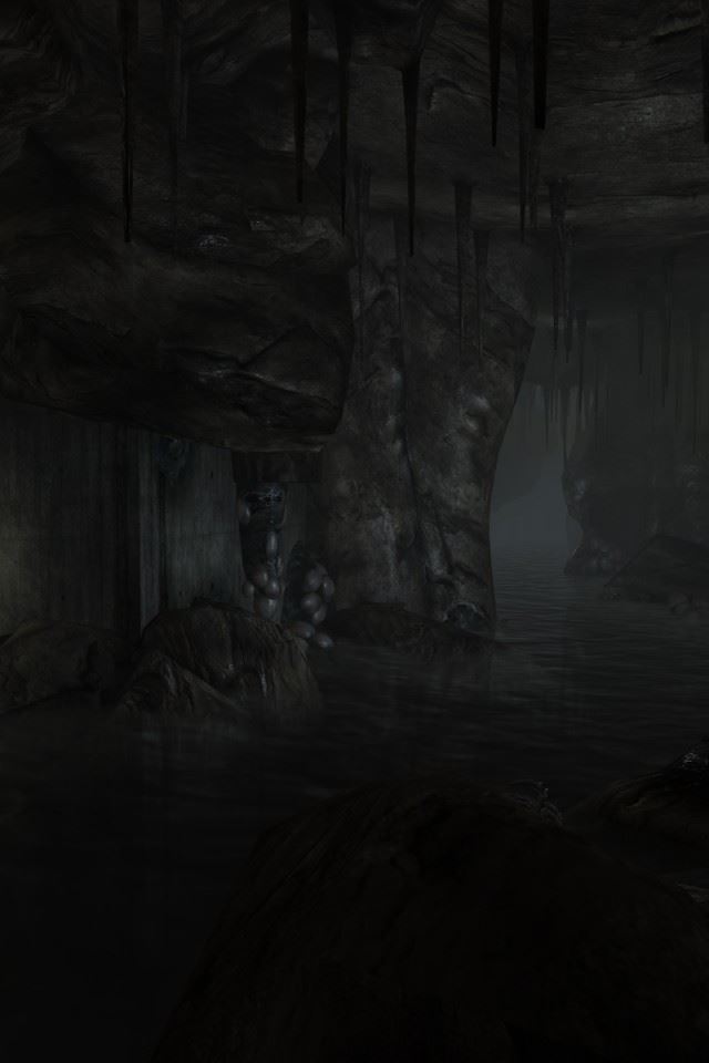 640x960 Dark Underground Rivers - dark (black) iPhone 4s Wallpaper