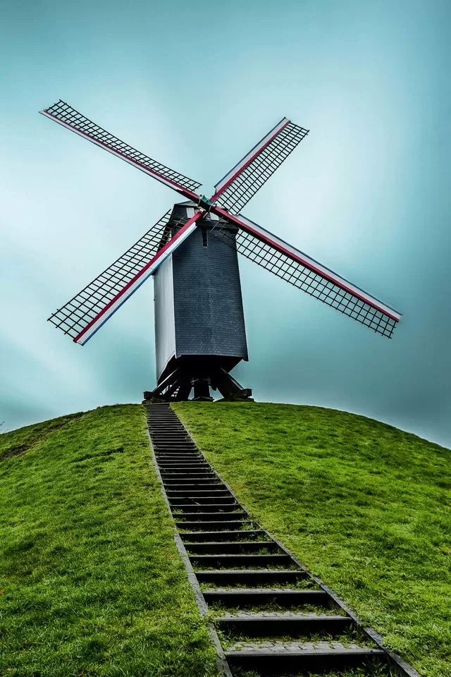 640x960 Step windmill - windmill iPhone 4s Wallpaper