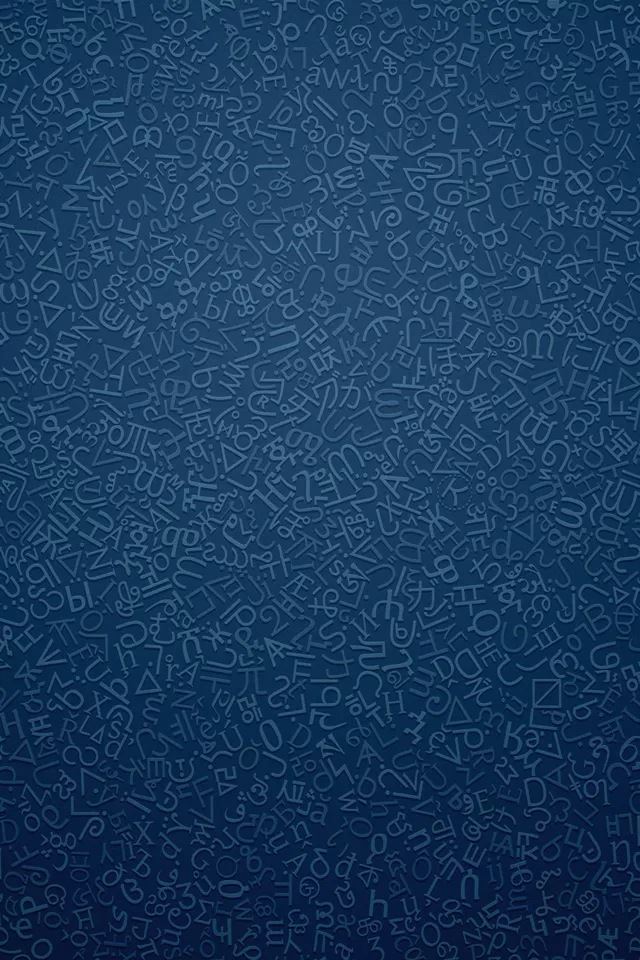 640x960 Letters background - gray iPhone 4s Wallpaper