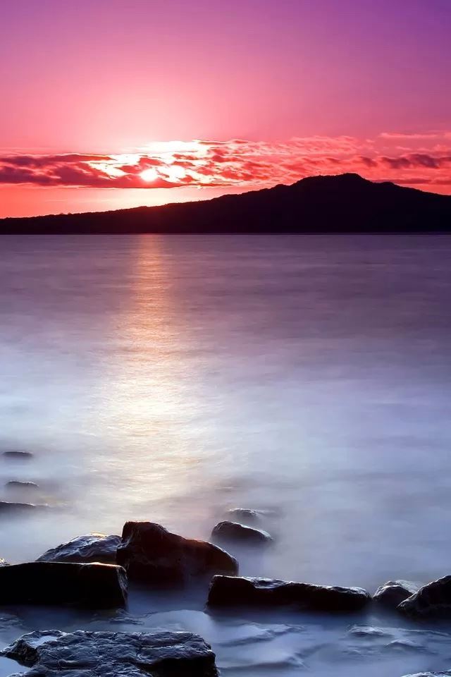 640x960 Seaside sunrise - seaside iPhone 4s Wallpaper