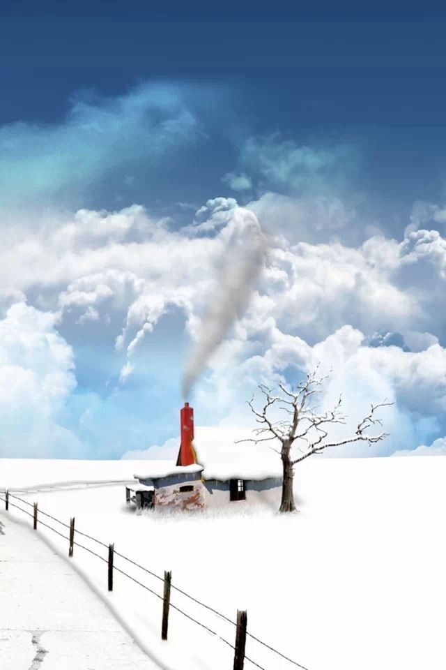 640x960 The snow house -  iPhone 4s Wallpaper