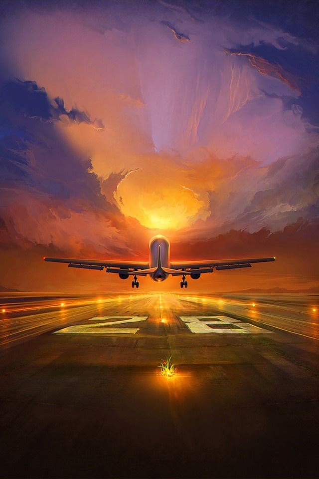 640x960 Departures - orange iPhone 4s Wallpaper