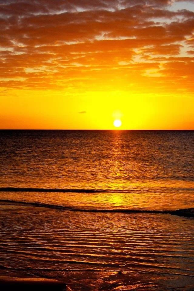 640x960 Sea sunset - sea iPhone 4s Wallpaper