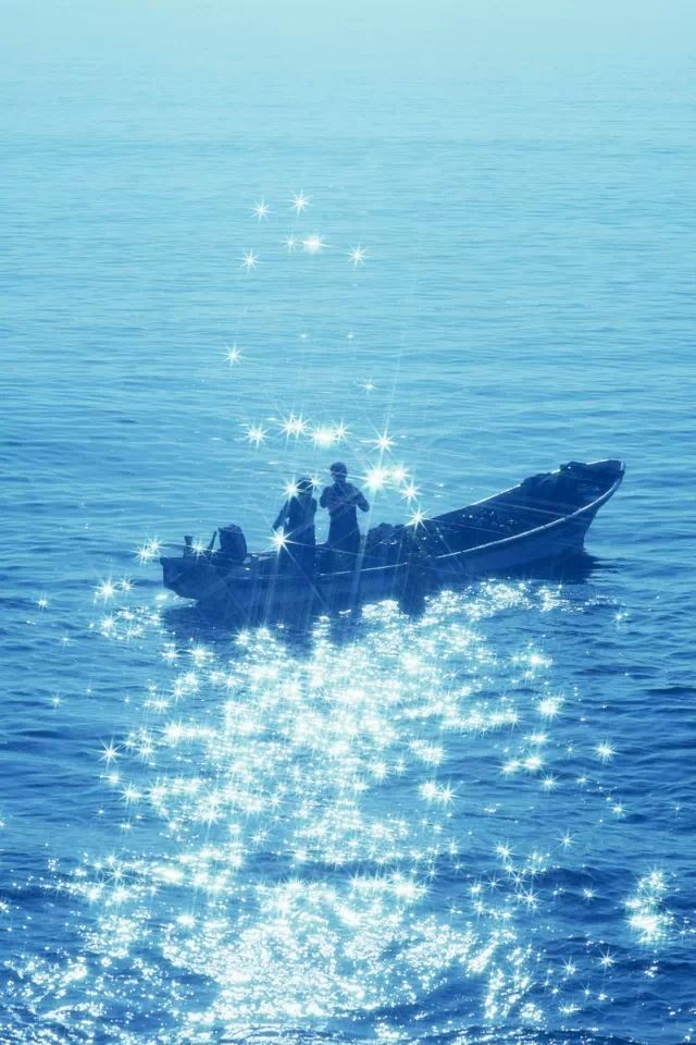 Shiny sea waves iPhone 4s wallpaper 
