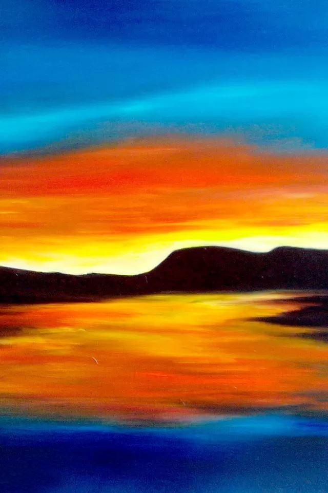 640x960 Sunset color reflection - reflection iPhone 4s Wallpaper