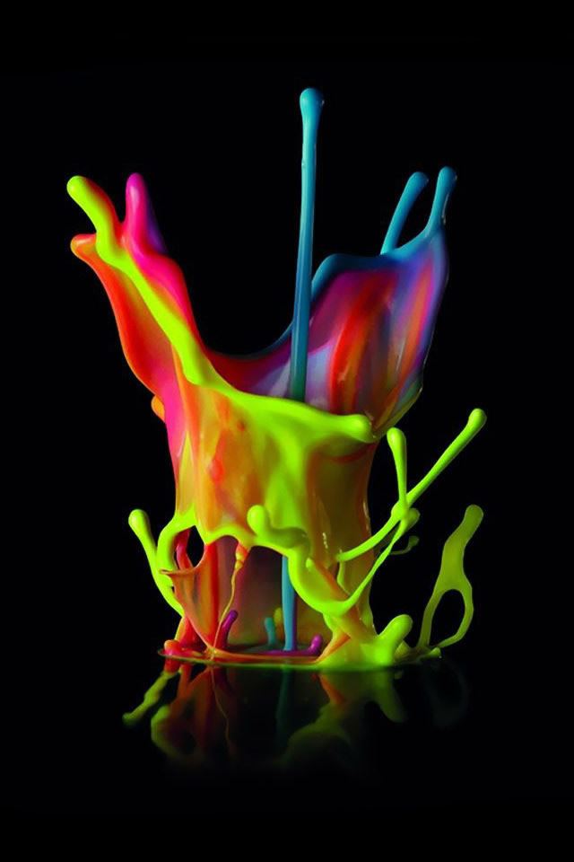 640x960 Bright Paint Splash - splash iPhone 4s Wallpaper