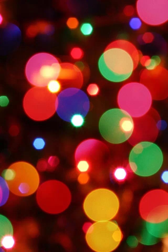 640x960 Colored lights bokeh - bokeh iPhone 4s Wallpaper