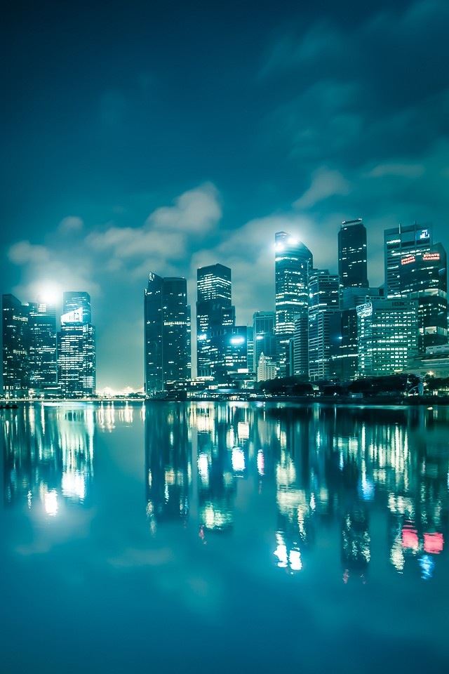 640x960 Singapore - city iPhone 4s Wallpaper