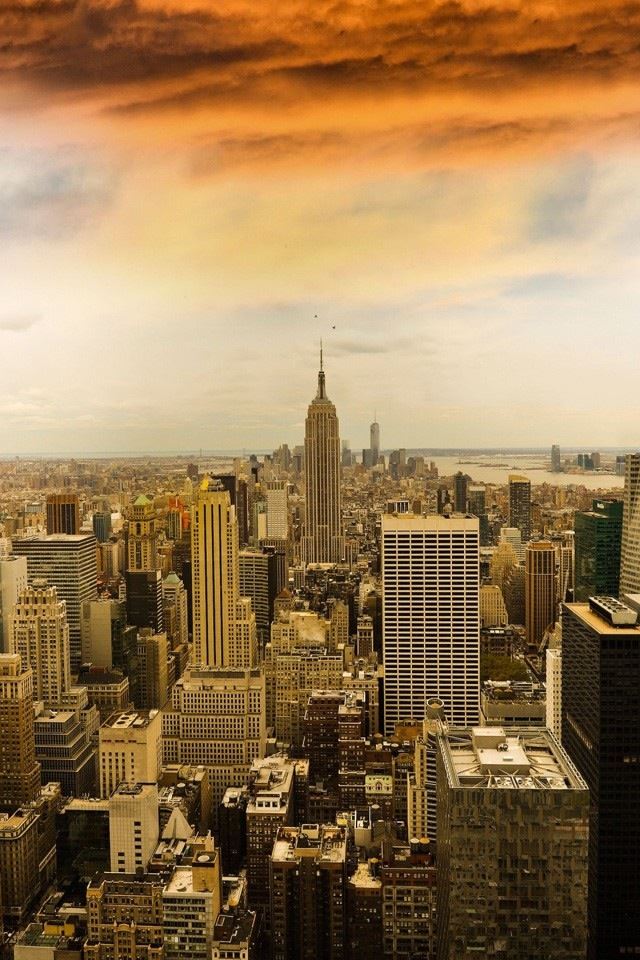 640x960 City sky - city iPhone 4s Wallpaper