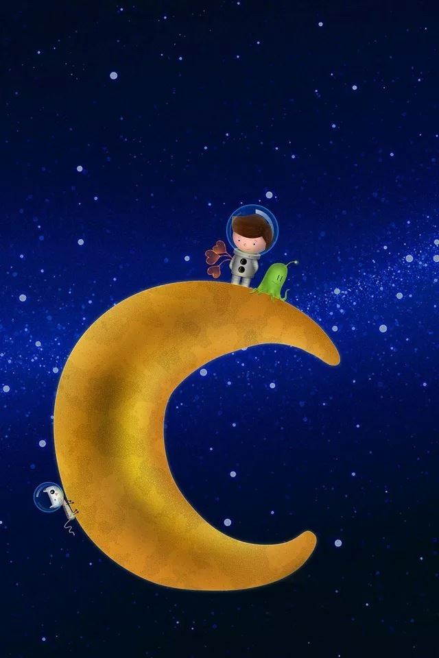 640x960 Above the Moon - green iPhone 4s Wallpaper