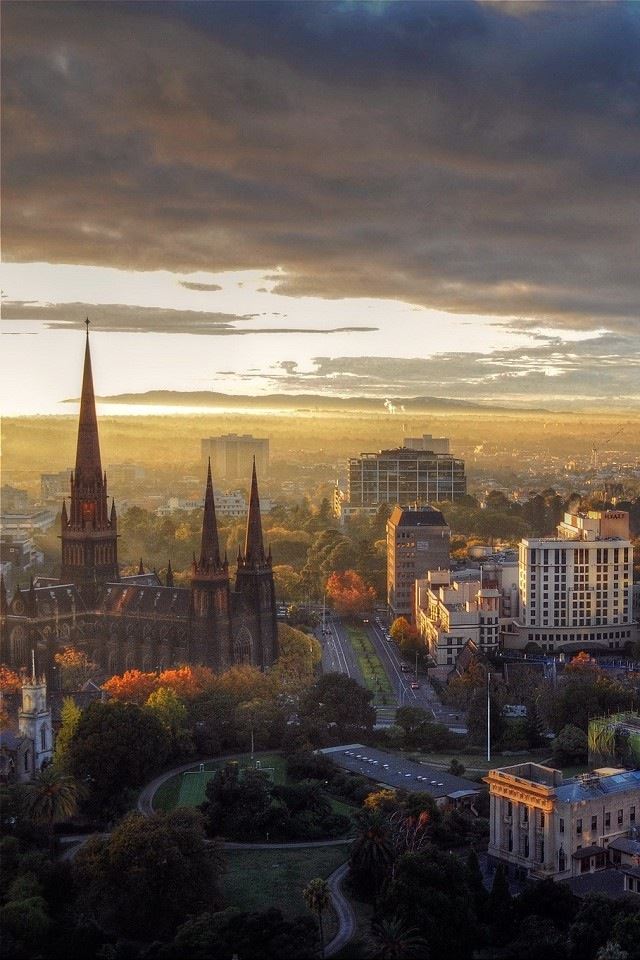 640x960 City Morning - city iPhone 4s Wallpaper