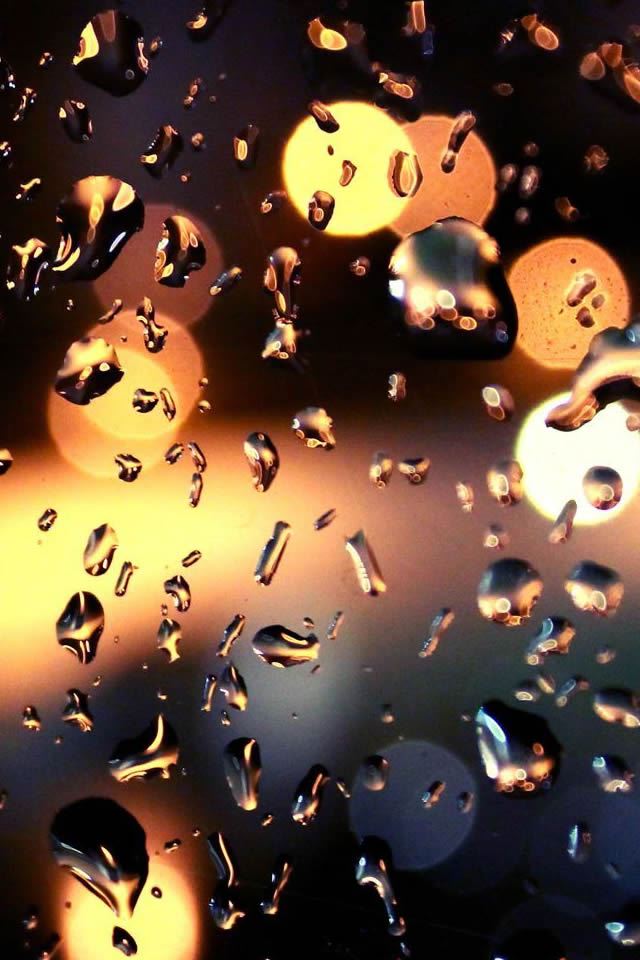 Rain Drops On The Window Photography iPhone 4s Wallpapers ...