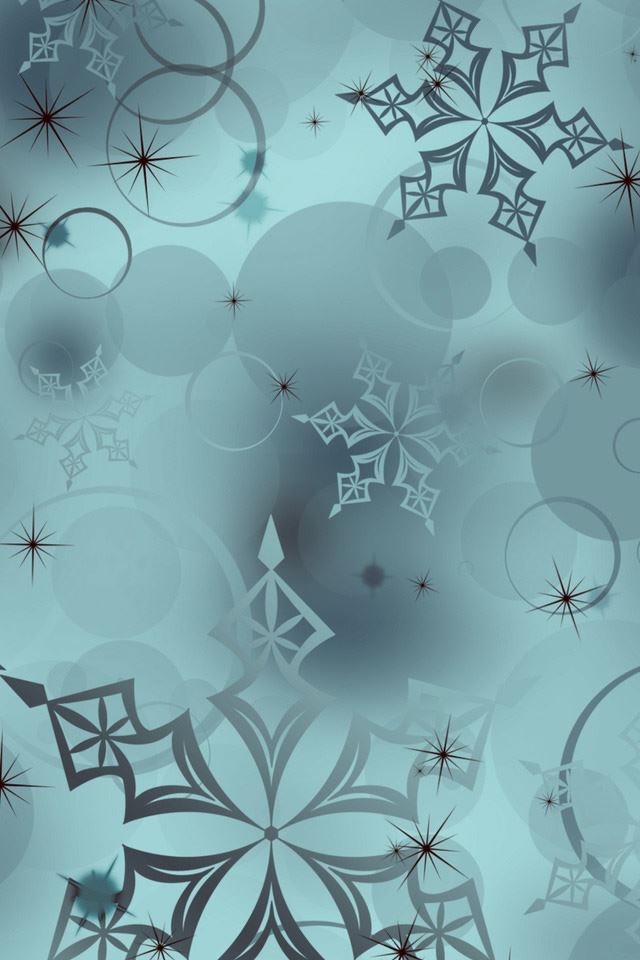 640x960 Snowflakes Digital Art - art iPhone 4s Wallpaper