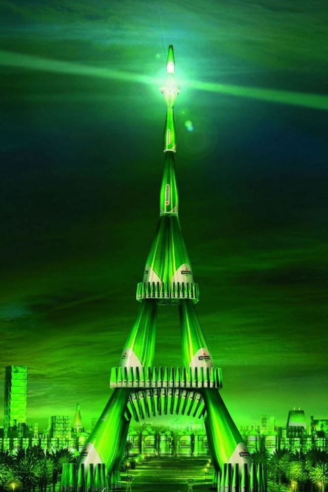 640x960 green beer bottle tower - beer iPhone 4s Wallpaper