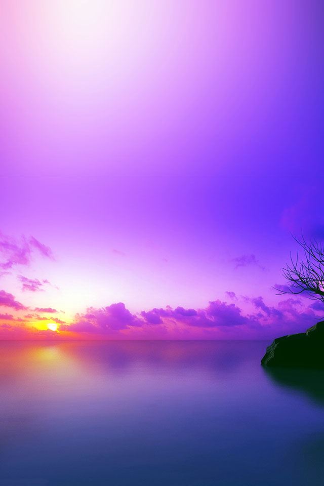 640x960 sunset purple - purple iPhone 4s Wallpaper