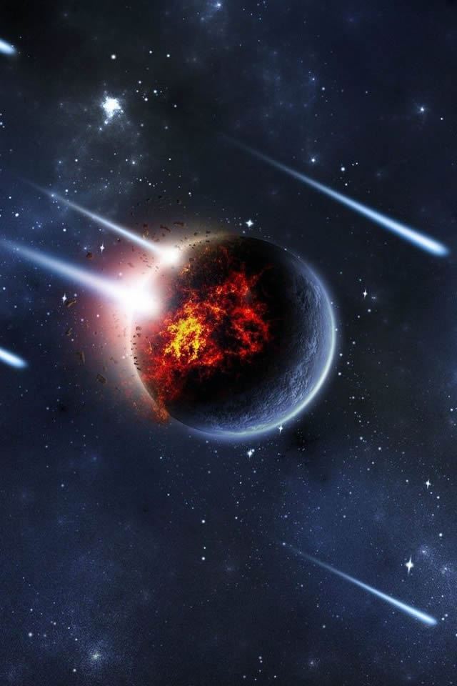 640x960 Meteor Shower - meteor iPhone 4s Wallpaper