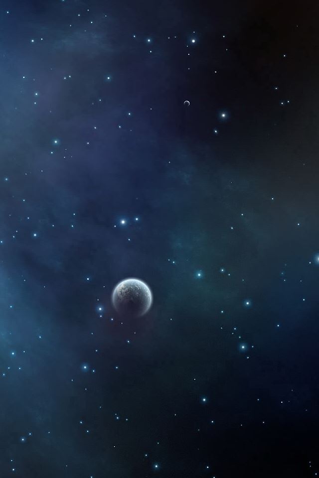 640x960 Blue Cosmos Space - nebula iPhone 4s Wallpaper