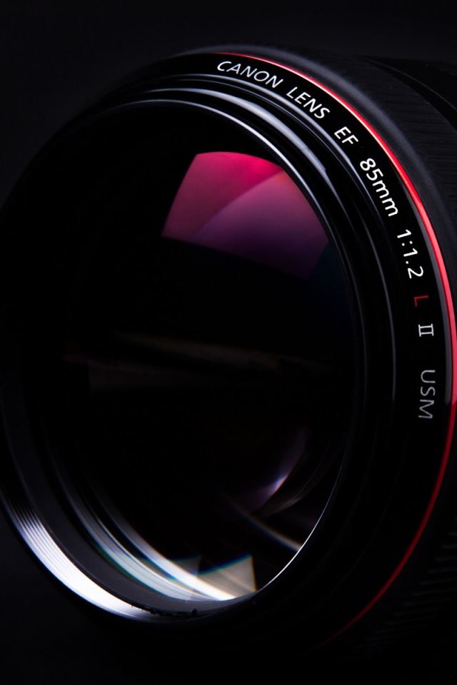 640x960 Canon 85mm - circle iPhone 4s Wallpaper