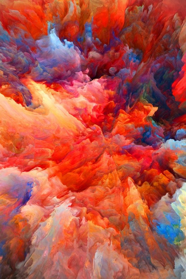 640x960 Explosion Of Colors - colorful iPhone 4s Wallpaper