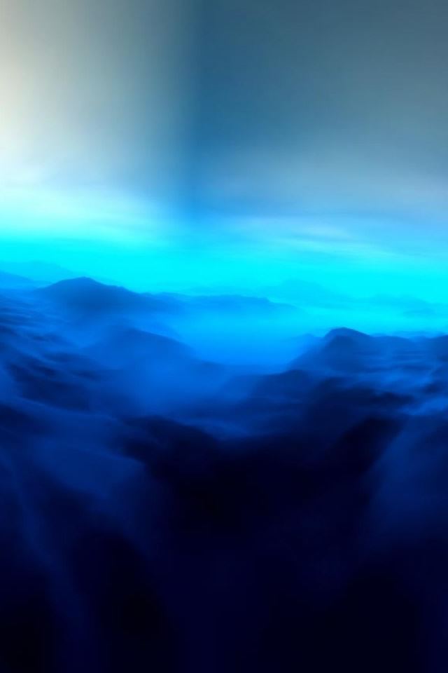 640x960 Endless Mountains - sunshine iPhone 4s Wallpaper