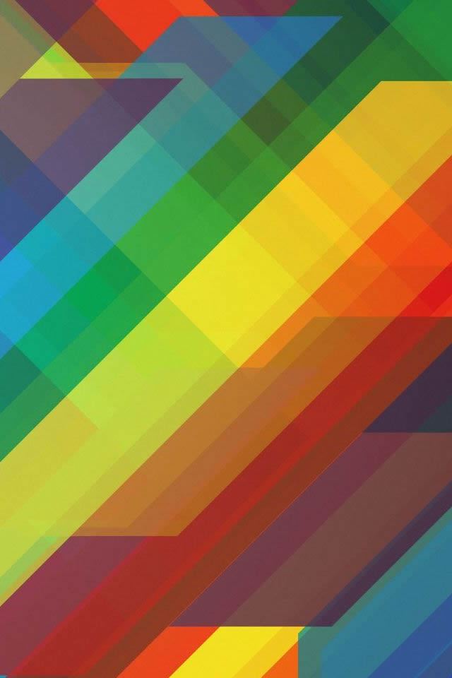 640x960 Multicolored Polygons Abstract - line iPhone 4s Wallpaper