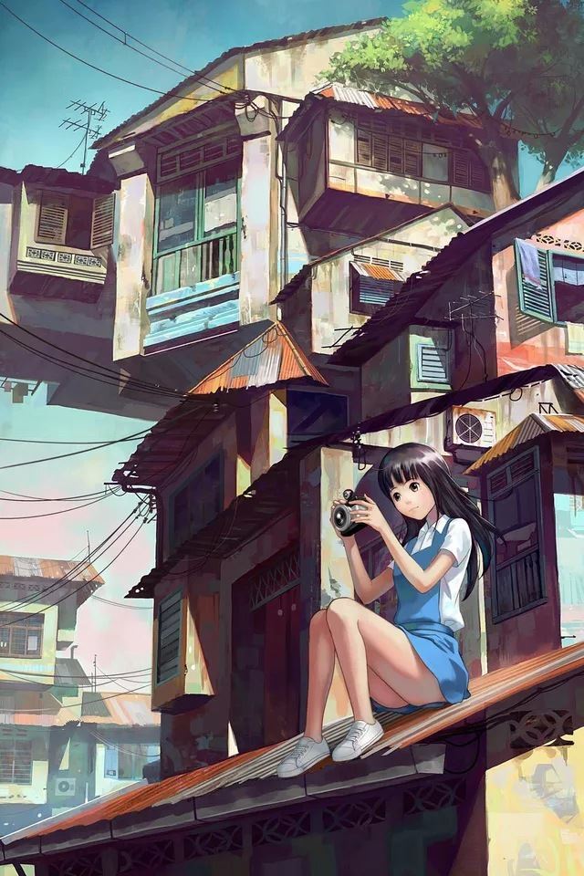 640x960 Camera Girl - house iPhone 4s Wallpaper