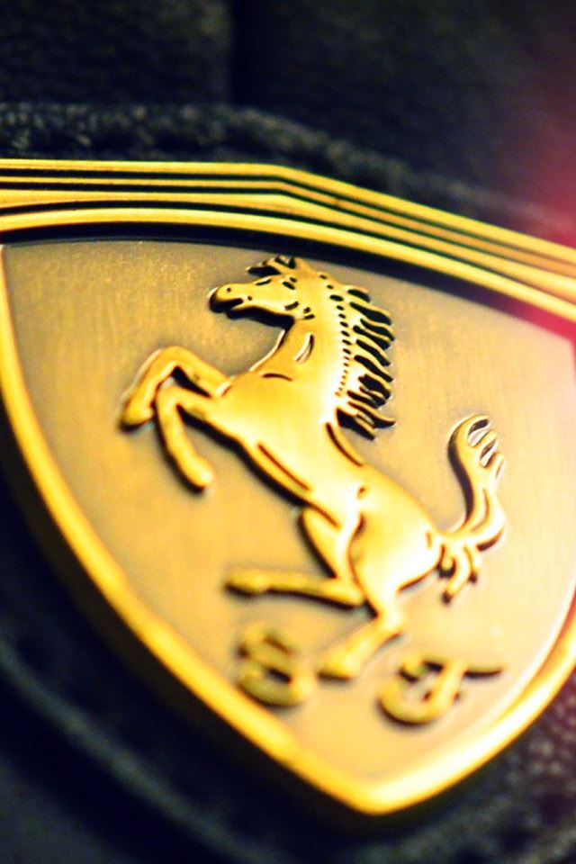 640x960 Golden Ferrari - golden iPhone 4s Wallpaper