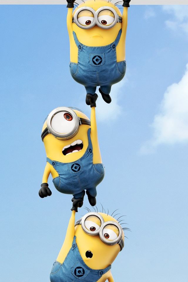 640x960 2013 Despicable Me 2 Minions - black iPhone 4s Wallpaper