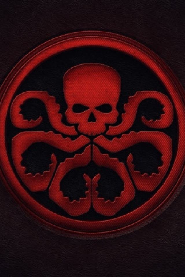 Skull Octopus Logo iPhone 4s wallpaper 