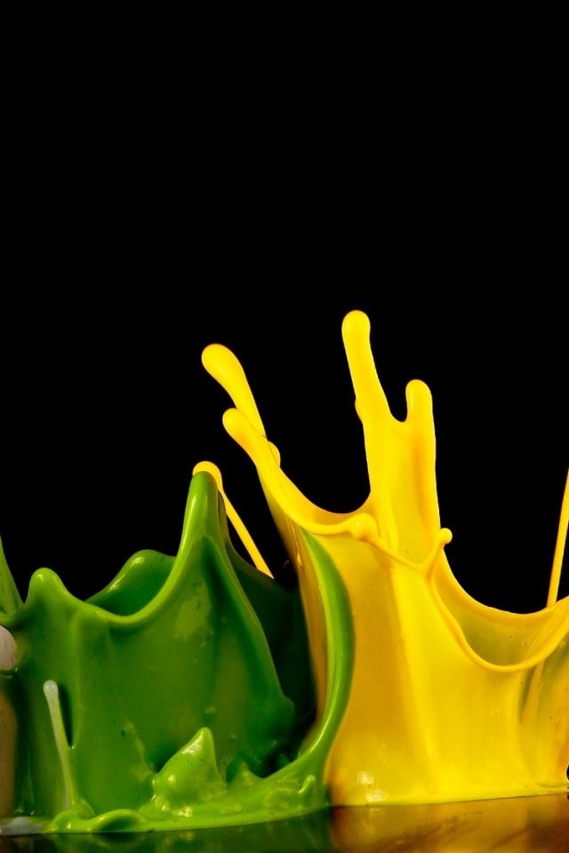 640x960 Color Explosion - droplet iPhone 4s Wallpaper