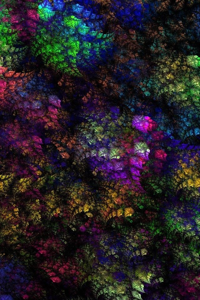 640x960 Fractal Color Burst Abstract - fractal iPhone 4s Wallpaper