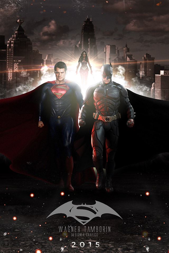 640x960 Wagner Tamborin Batman Superman -  iPhone 4s Wallpaper
