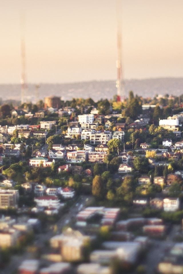 City Landscape View iPhone 4s wallpaper 