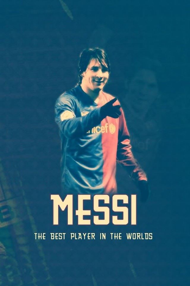 FC Barcelona Lionel Messi iPhone 4s Wallpapers Free Download