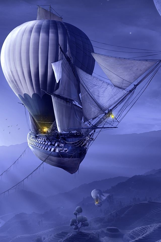 640x960 Moonlight Cruise - moonlight iPhone 4s Wallpaper