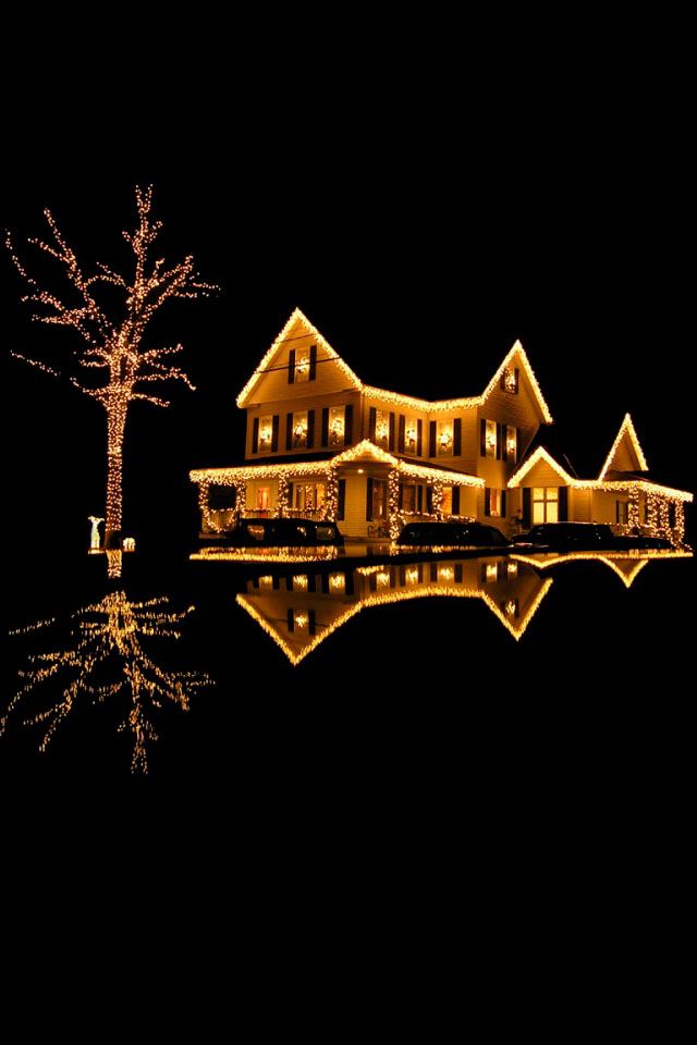 640x960 Light house - house iPhone 4s Wallpaper