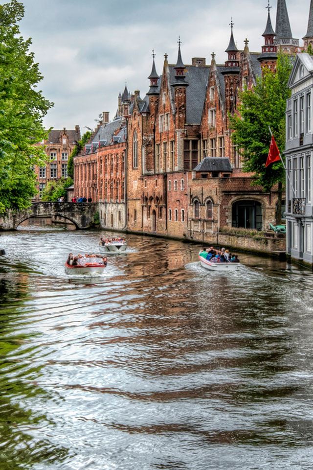640x960 Canal  - water iPhone 4s Wallpaper