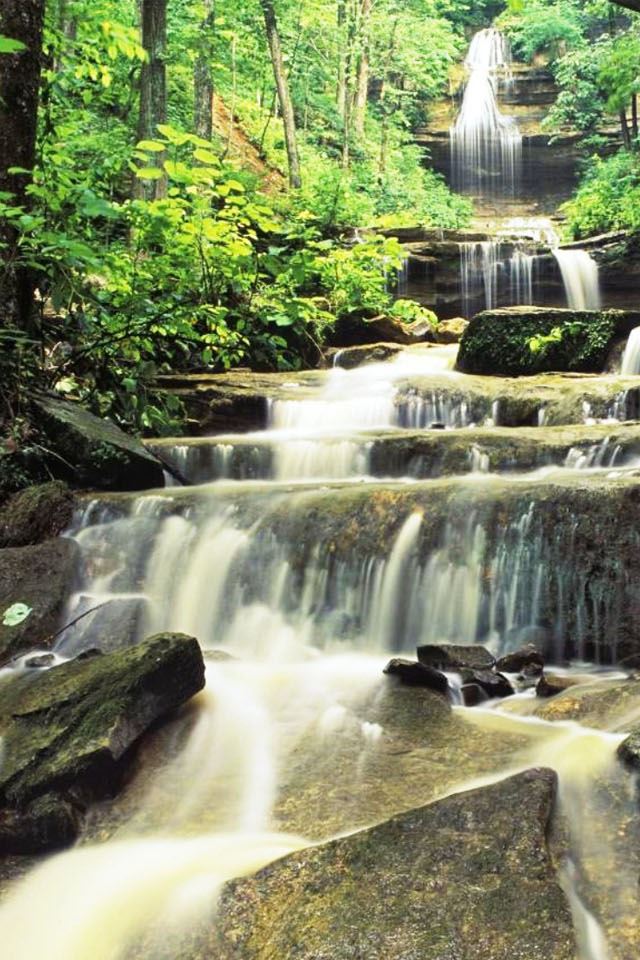 640x960 Running Waterfall - waterfall iPhone 4s Wallpaper